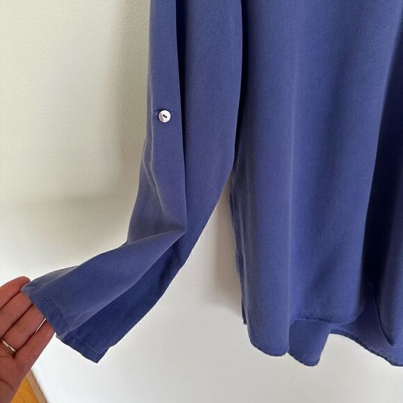 Soft Surroundings periwinkle Tencel lyocell tunic blouse - Picture 8 of 8